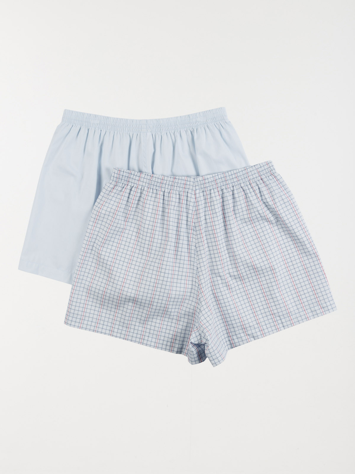 Lot de 2 caleçons coloris bleu Lot de 2 caleçons coloris bleu