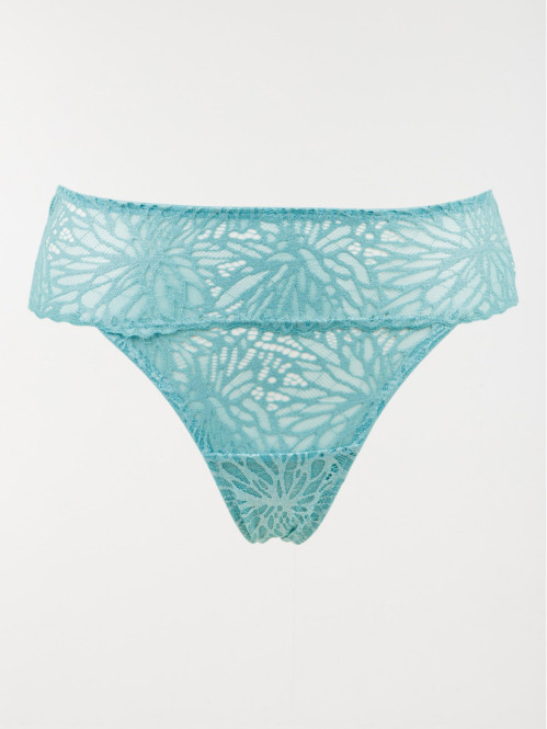 Tanga dentelle aqua femme (S-XL)