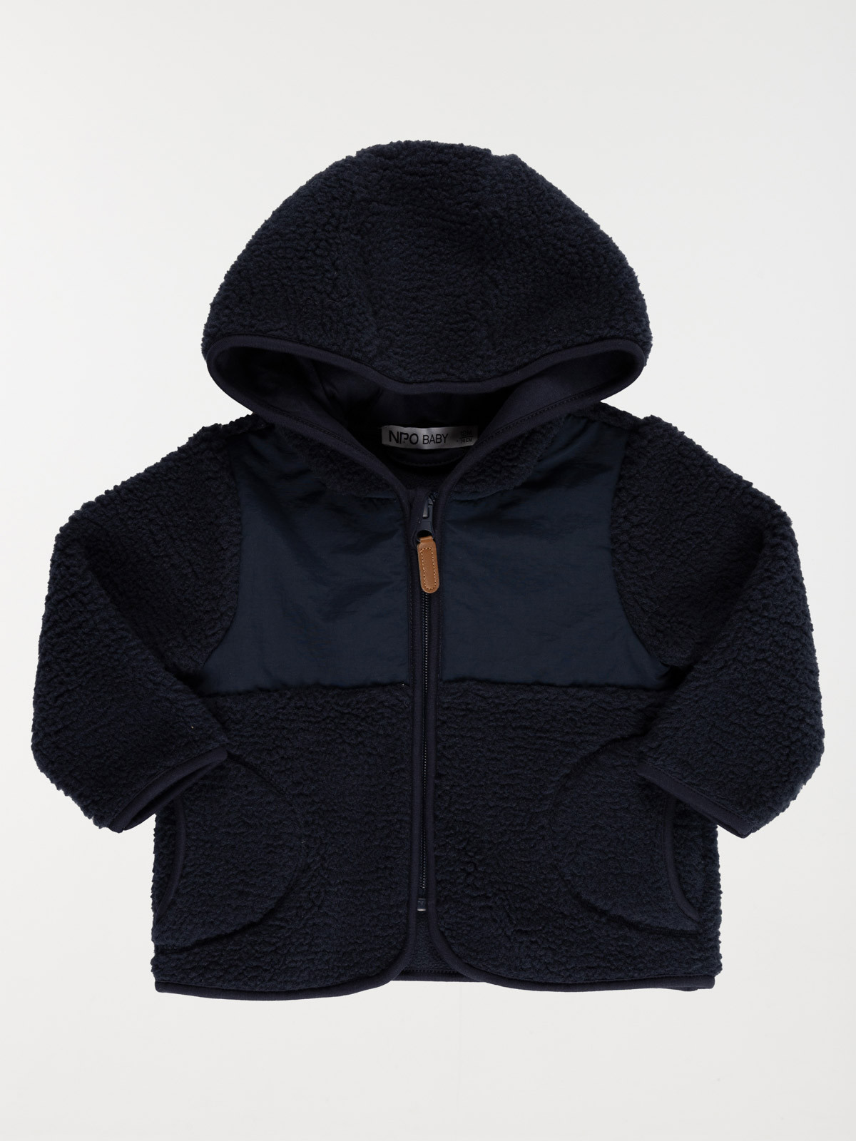 Manteau bi-matière garçon (6-36M)