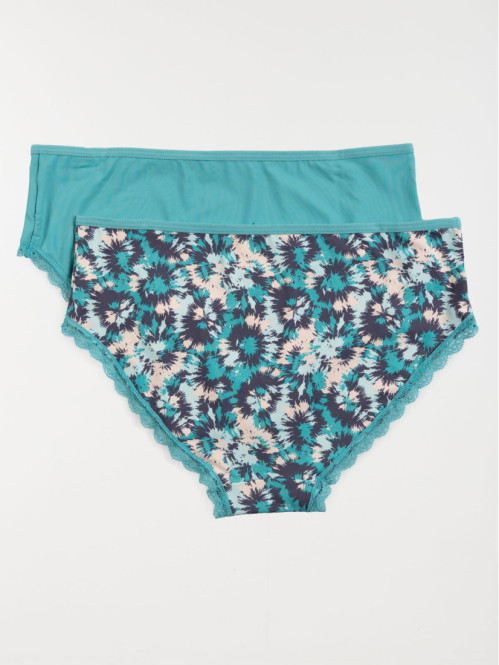 Lot de 2 shorties femme (S-XL)