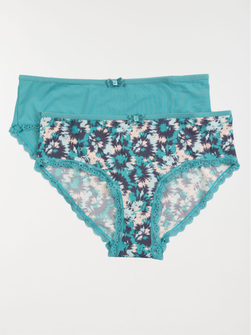 Lot de 2 shorties femme (S-XL)