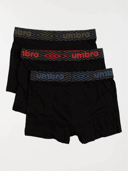 Lot de 3 boxers Umbro noir...