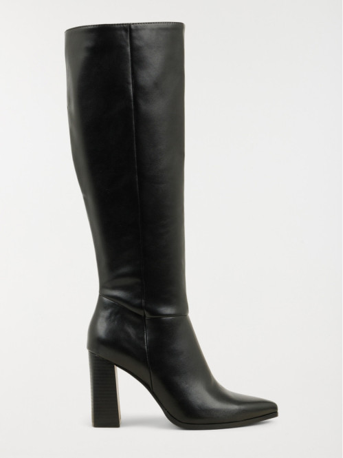 Bottes à talons noires femme (36-41)