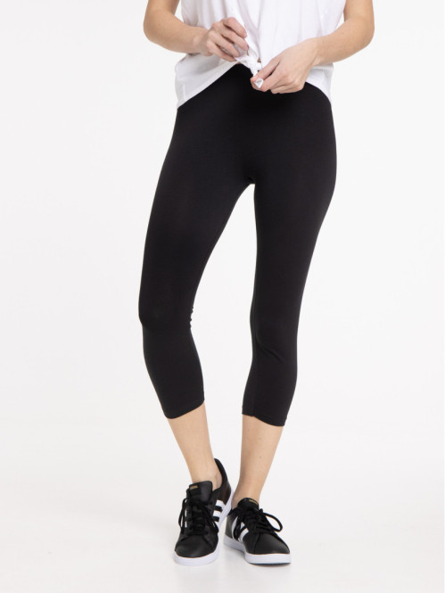 Legging 3/4 uni femme