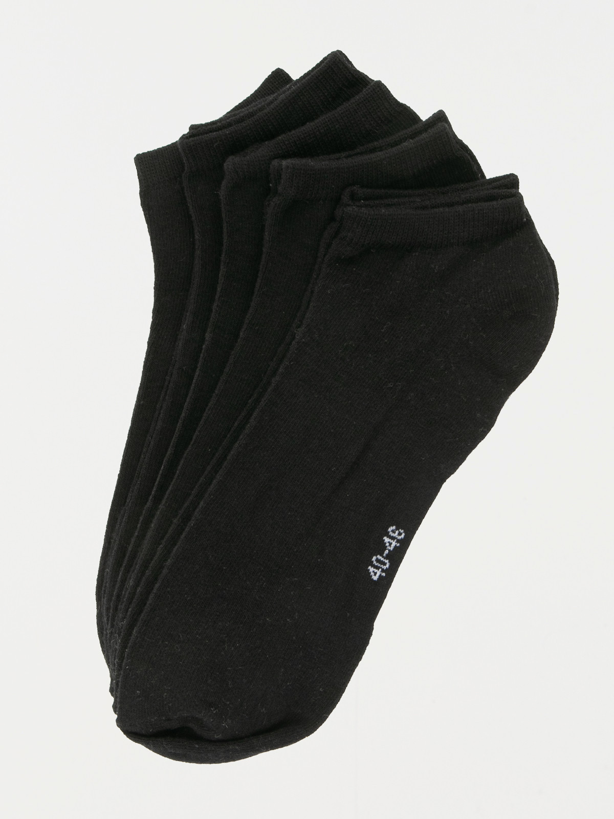 Lot 5 socquettes noires homme