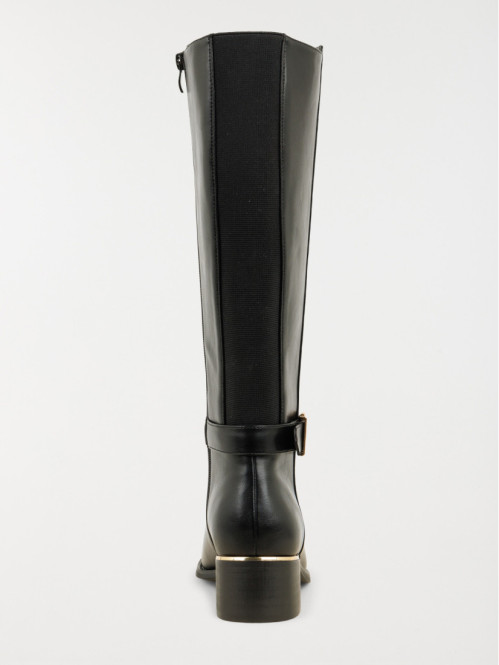 Bottes noires à talons femme (36-41) Bottes noires à talons femme (36-41)