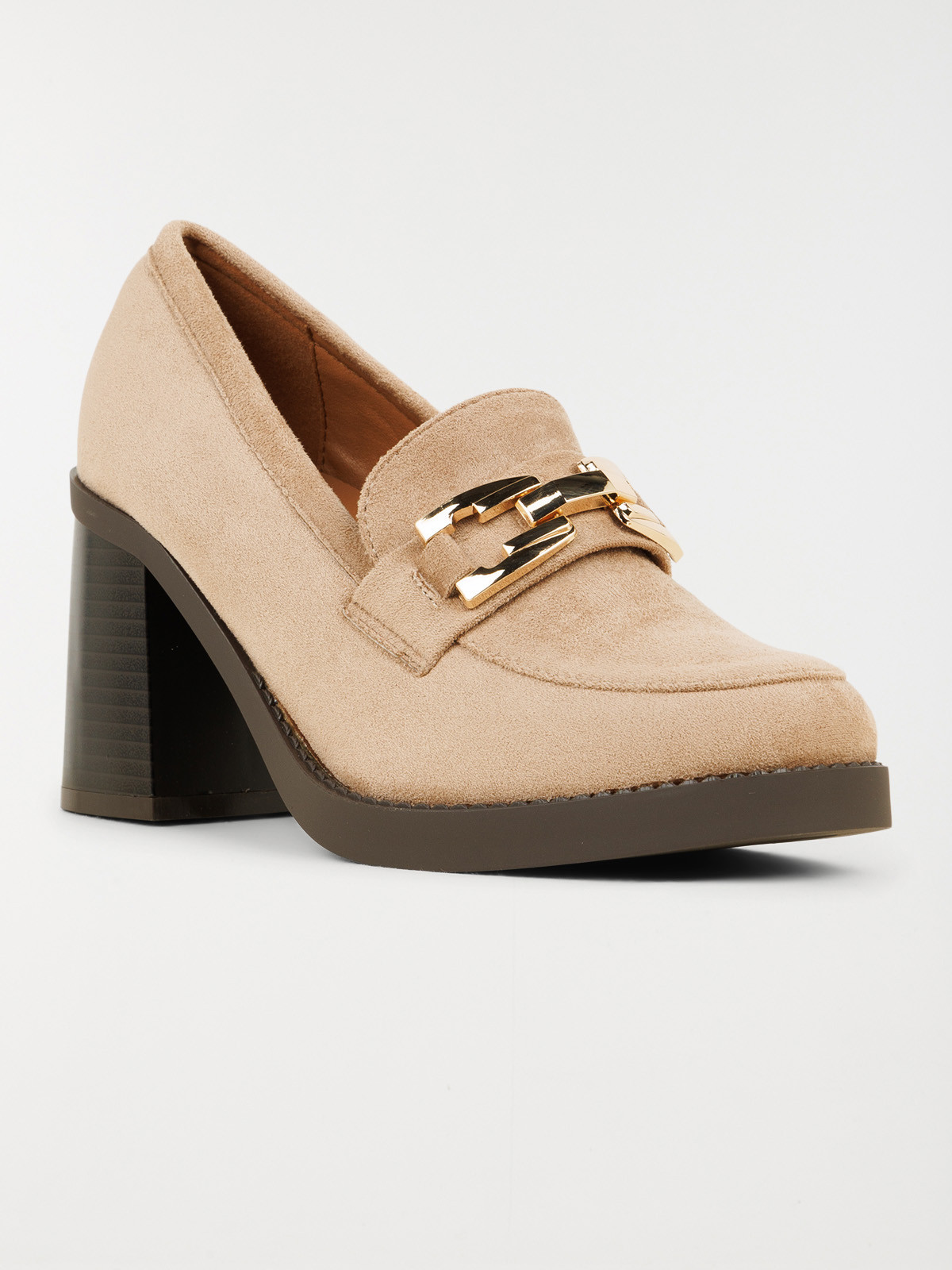 Mocassins à talons beiges femme (36-41)