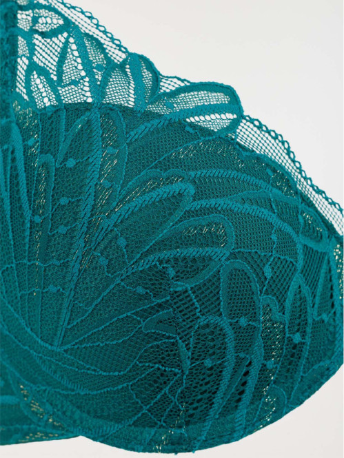 Soutien-gorge dentelle vert forêt femme Soutien-gorge dentelle vert forêt femme