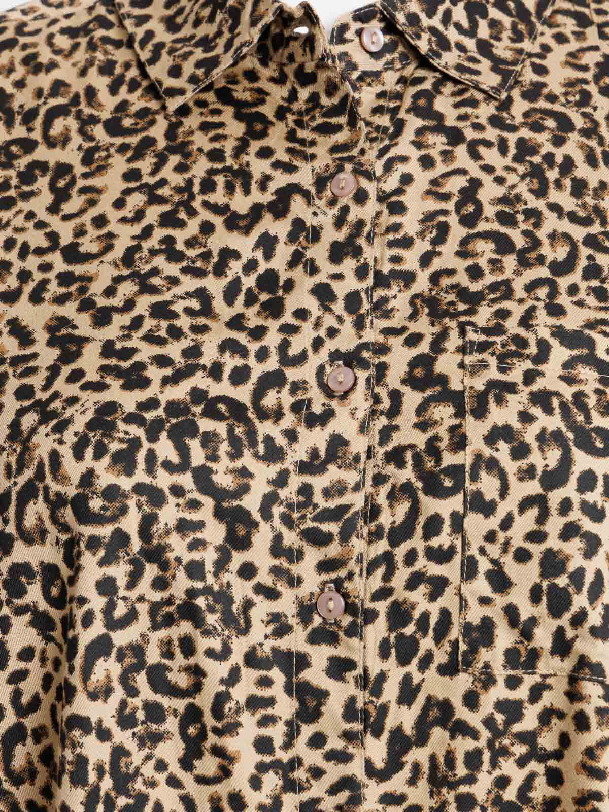 Robe chemise léopard grande taille femme Robe chemise léopard grande taille femme