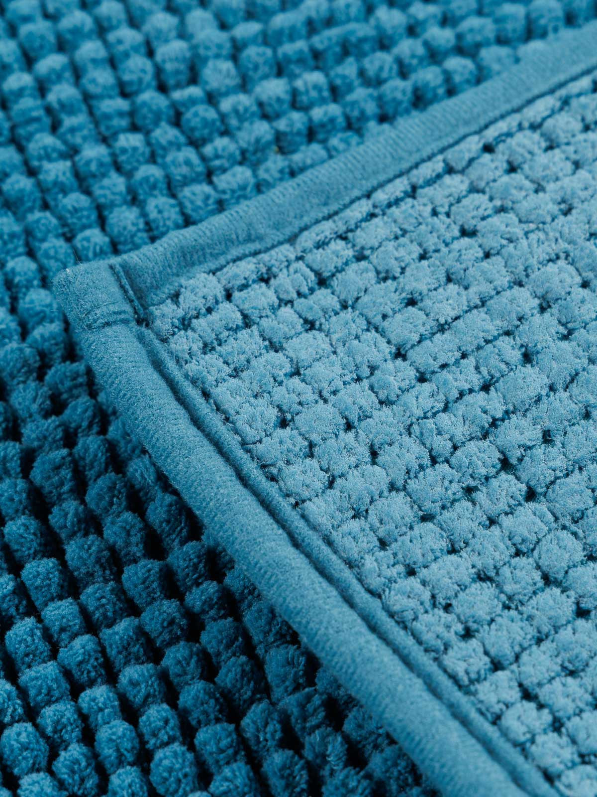 Tapis de bain chenille emeraude