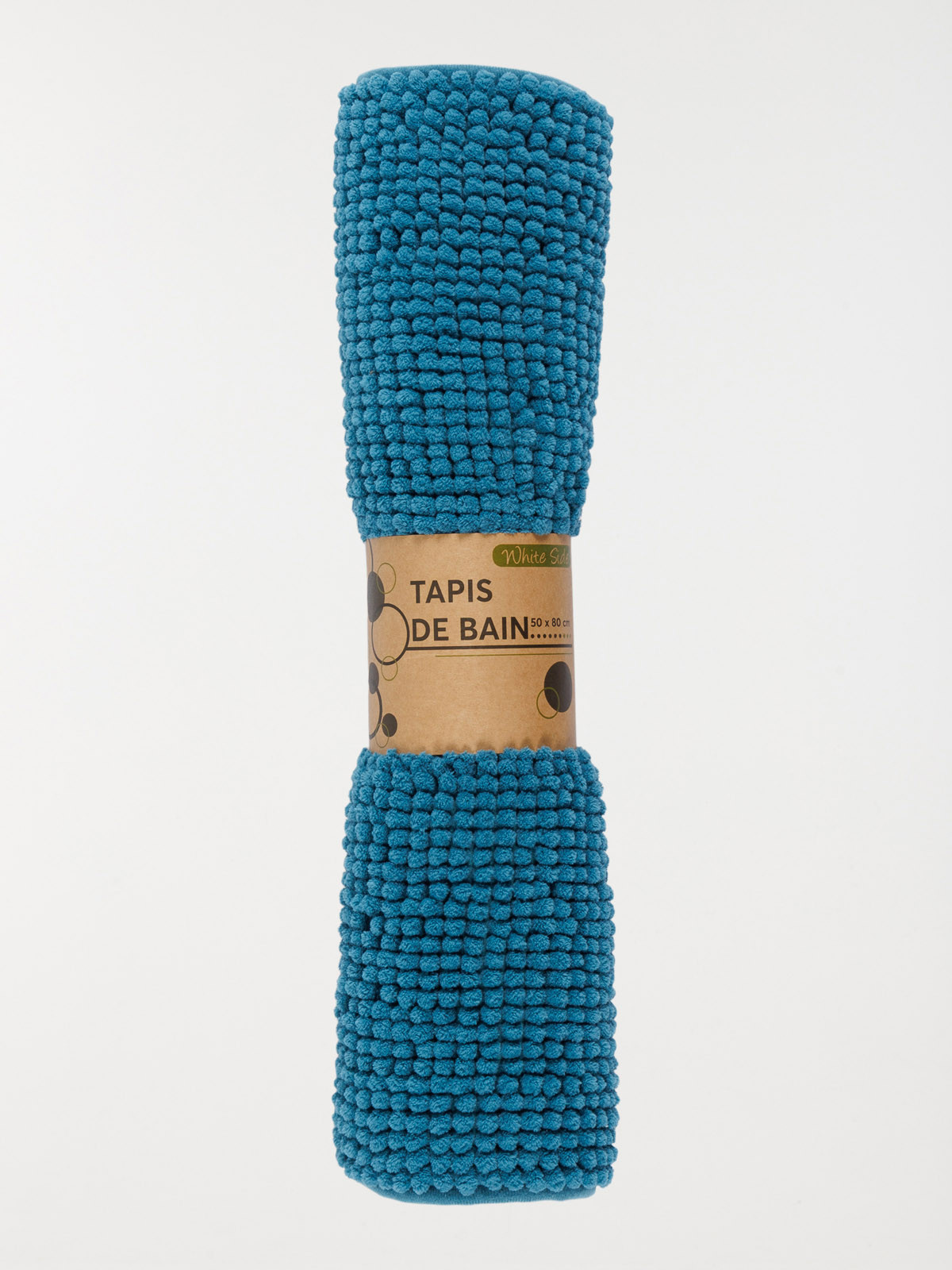 Tapis de bain chenille emeraude