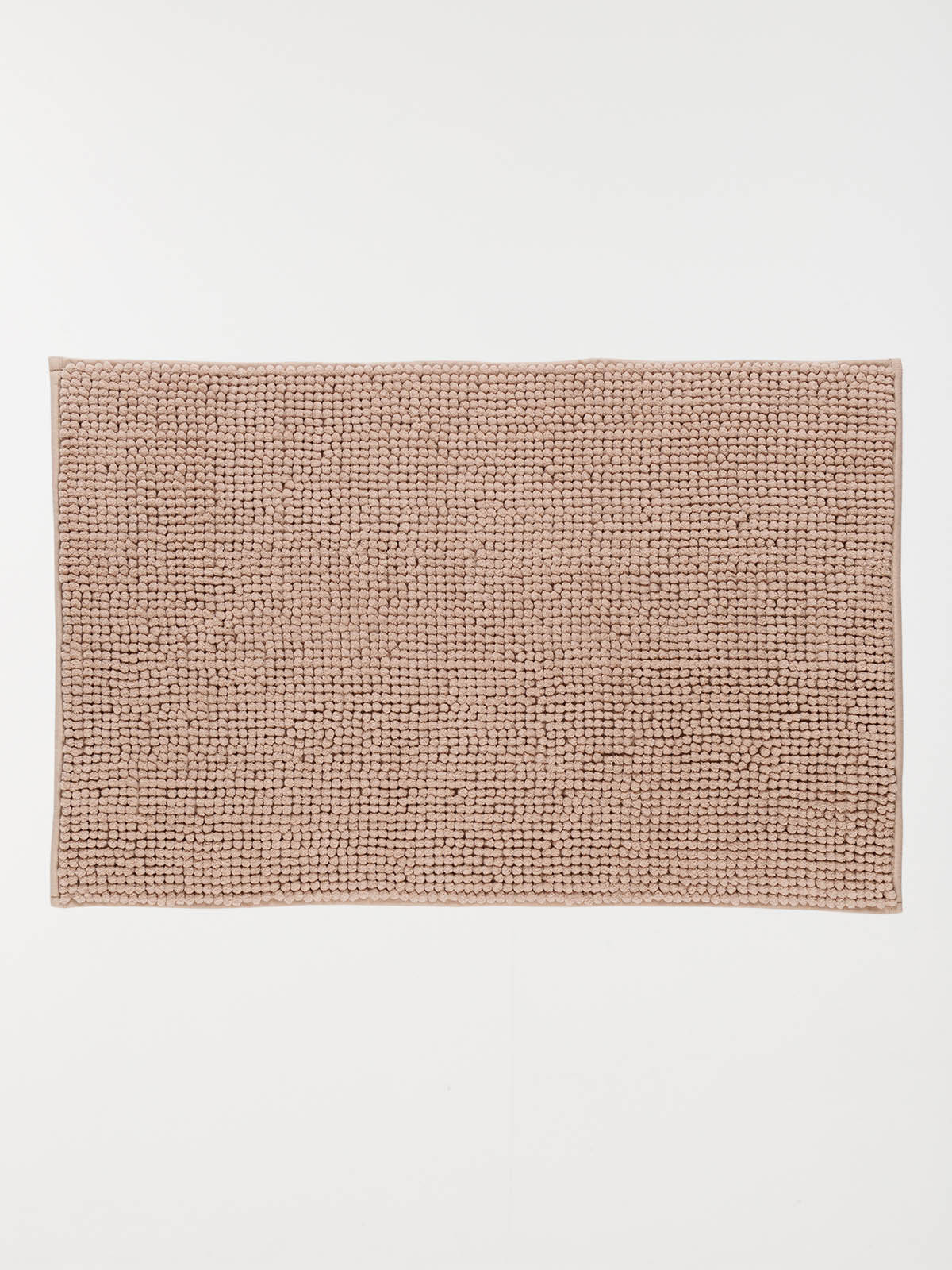 Tapis de bain chenille taupe