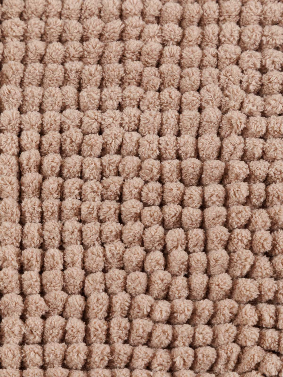 Tapis de bain chenille taupe