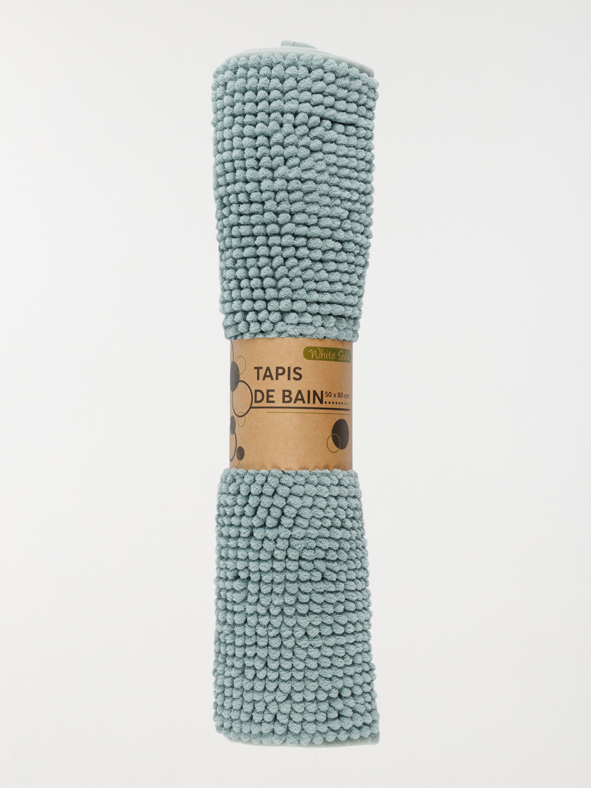 Tapis de bain chenille sauge