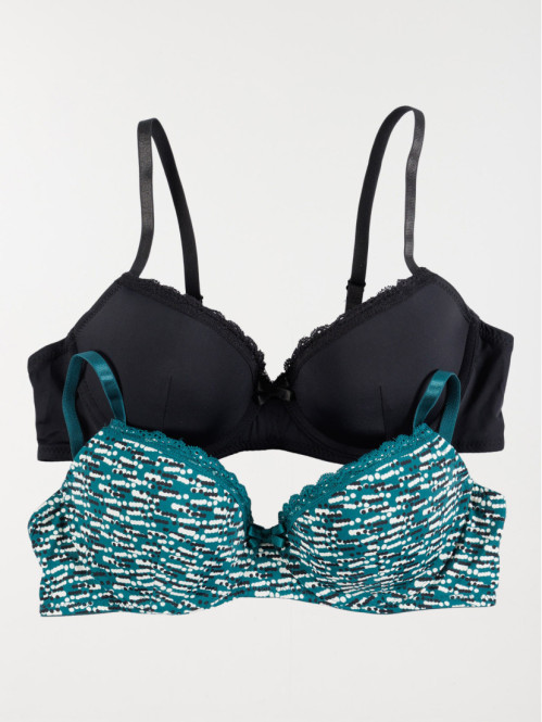 Lot de 2 soutien-gorges femme