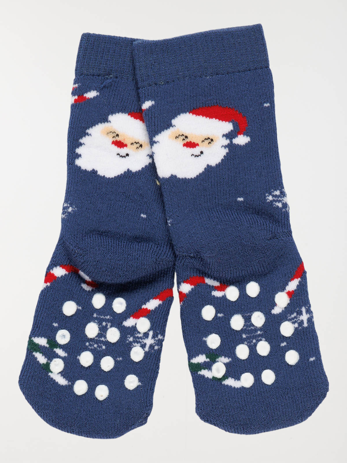 Chaussettes père-noël bébé navy