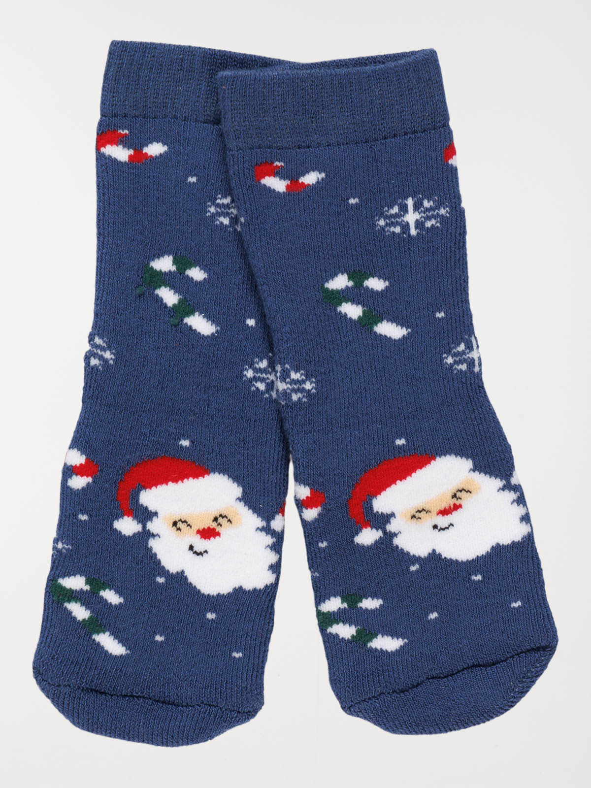 Chaussettes père-noël bébé navy