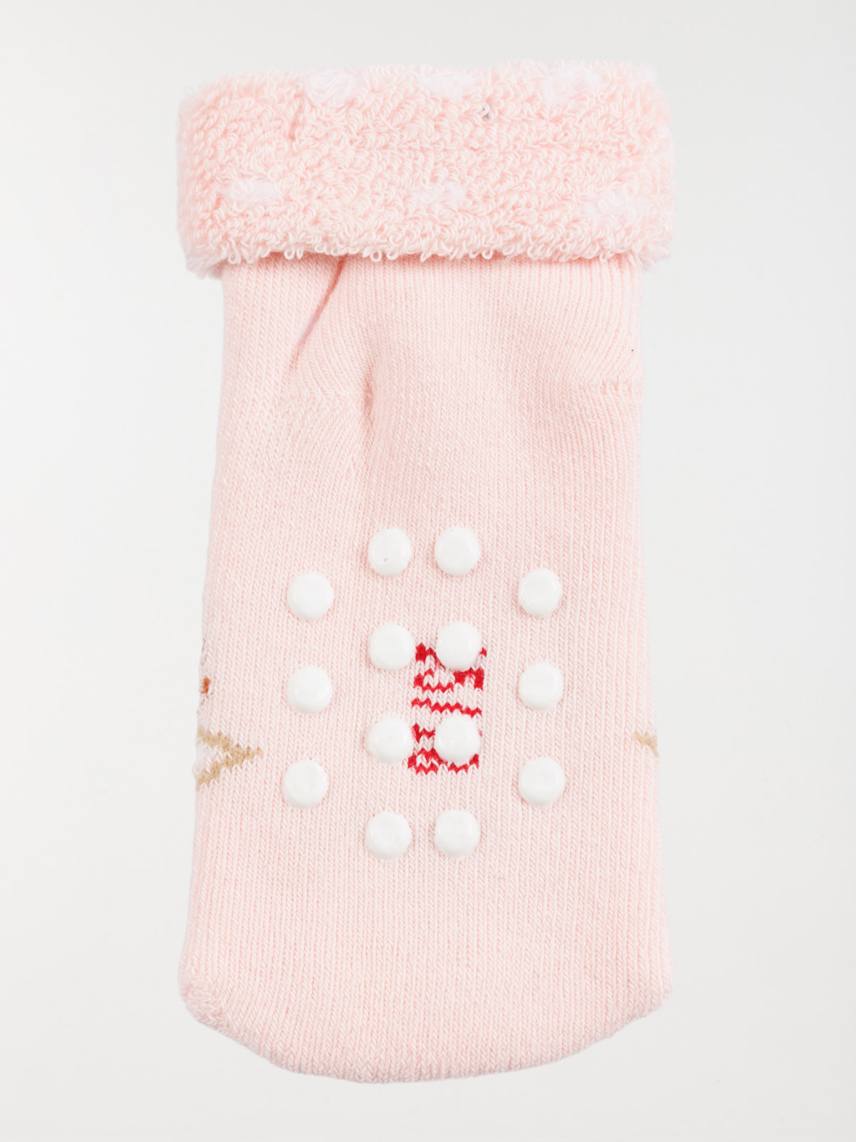 Chaussettes renne de noël bébé rose Chaussettes renne de noël bébé rose