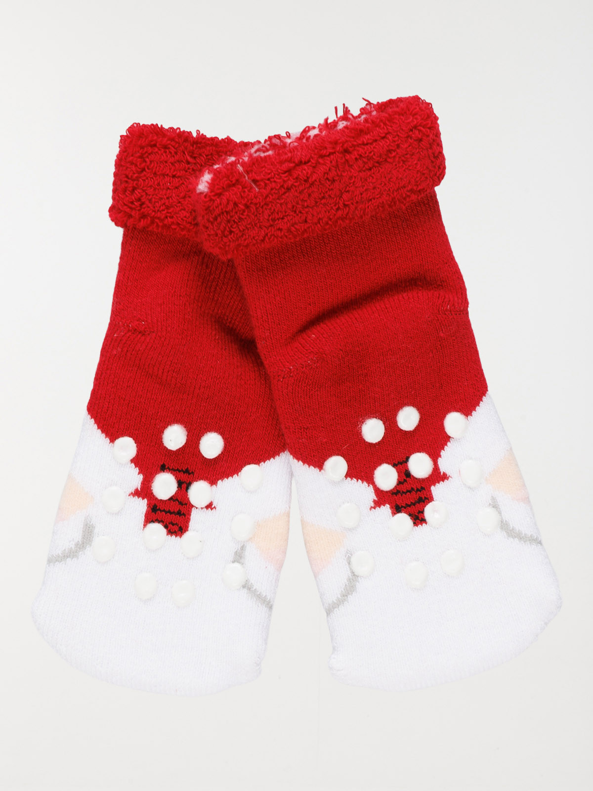 Chaussettes rouges père-noël bébé