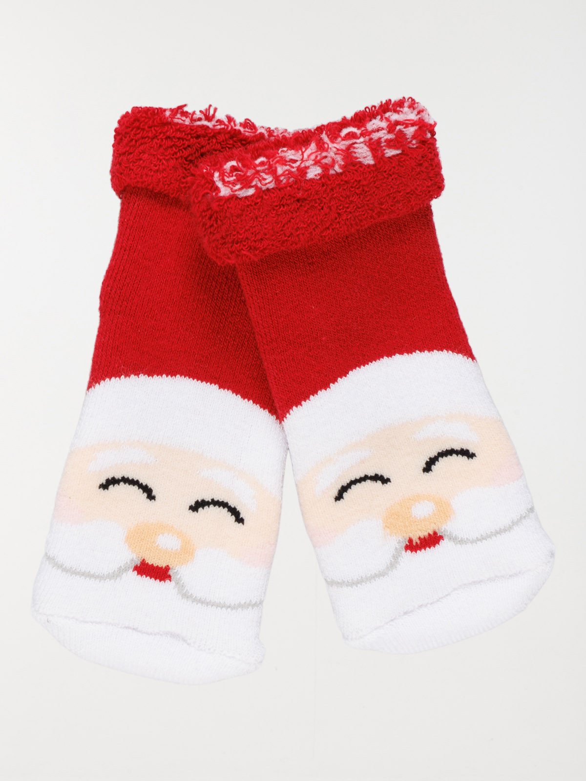 Chaussettes rouges père-noël bébé