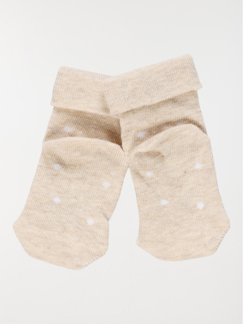 Chaussettes de noël beige...