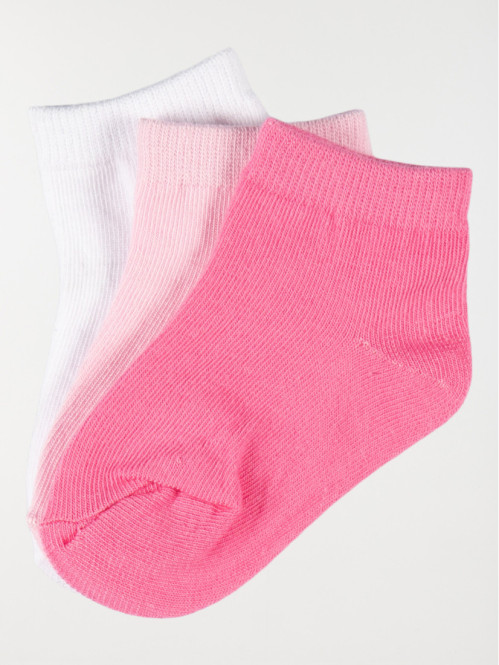 Lot de 3 paires de chaussettes fille