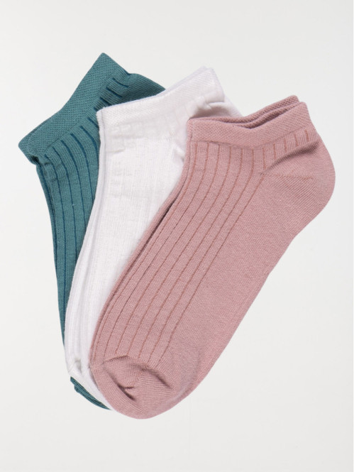 Lot 3 paires de chaussettes femme