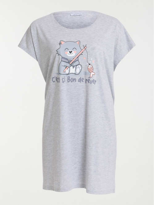 Chemise de nuit chat grande...