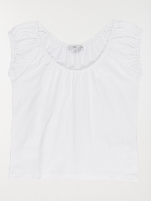 Tee-shirt blanc fille (XXS-M)