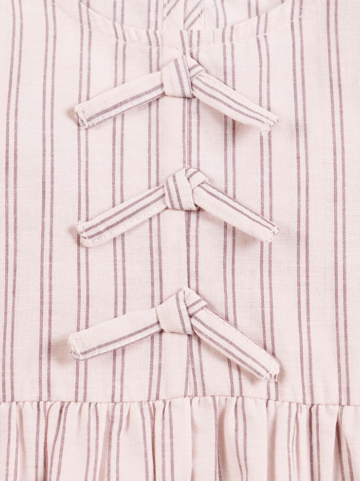 Blouse rayée et noeuds fille (3-12A) Blouse rayée et noeuds fille (3-12A)