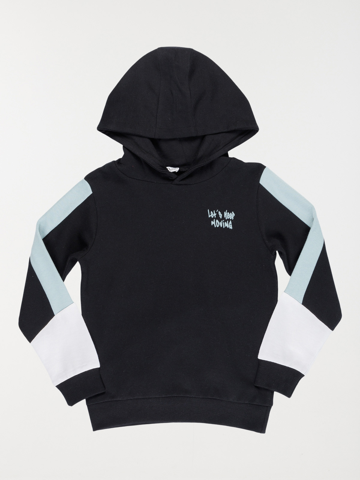 Sweat à capuche tricolore garçon (3-12A)