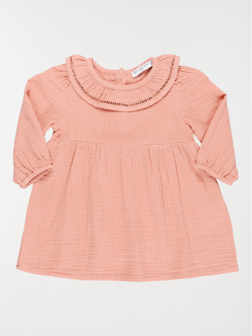 Robe vieux rose fille (3-36M)