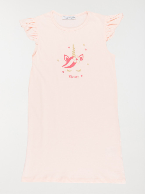 Chemise de nuit licorne fille (3-12A)