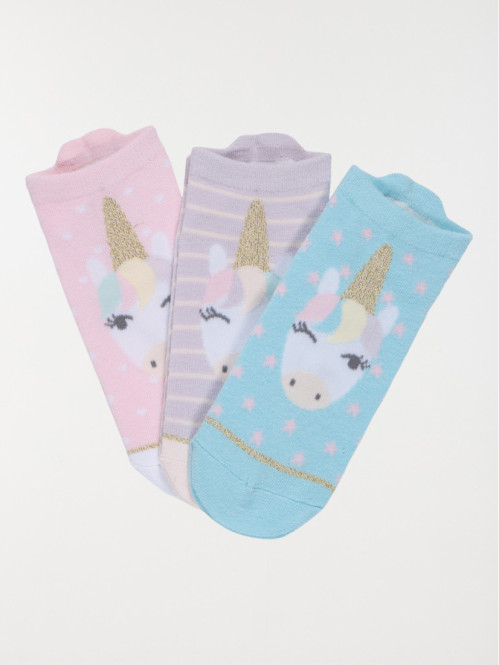 Lot chaussettes licorne fille