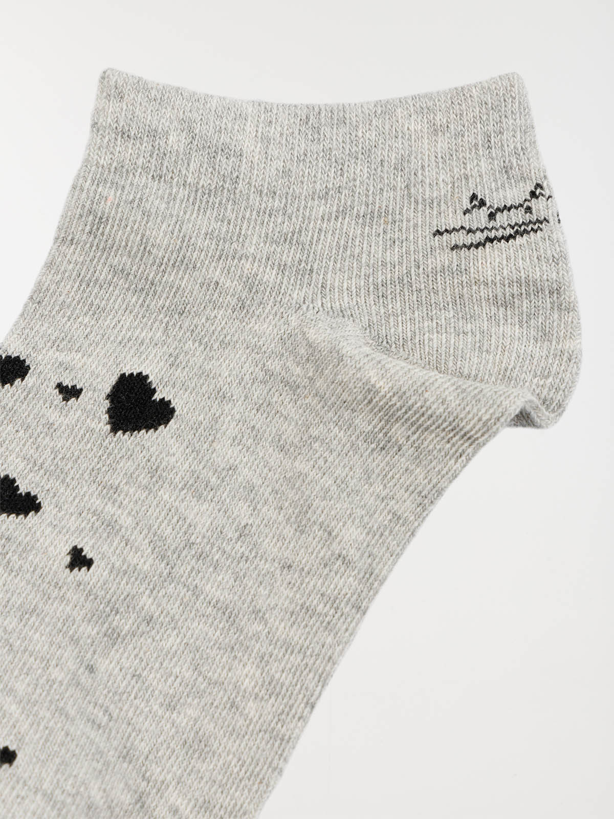 Lot de 3 paires chaussettes chat femme