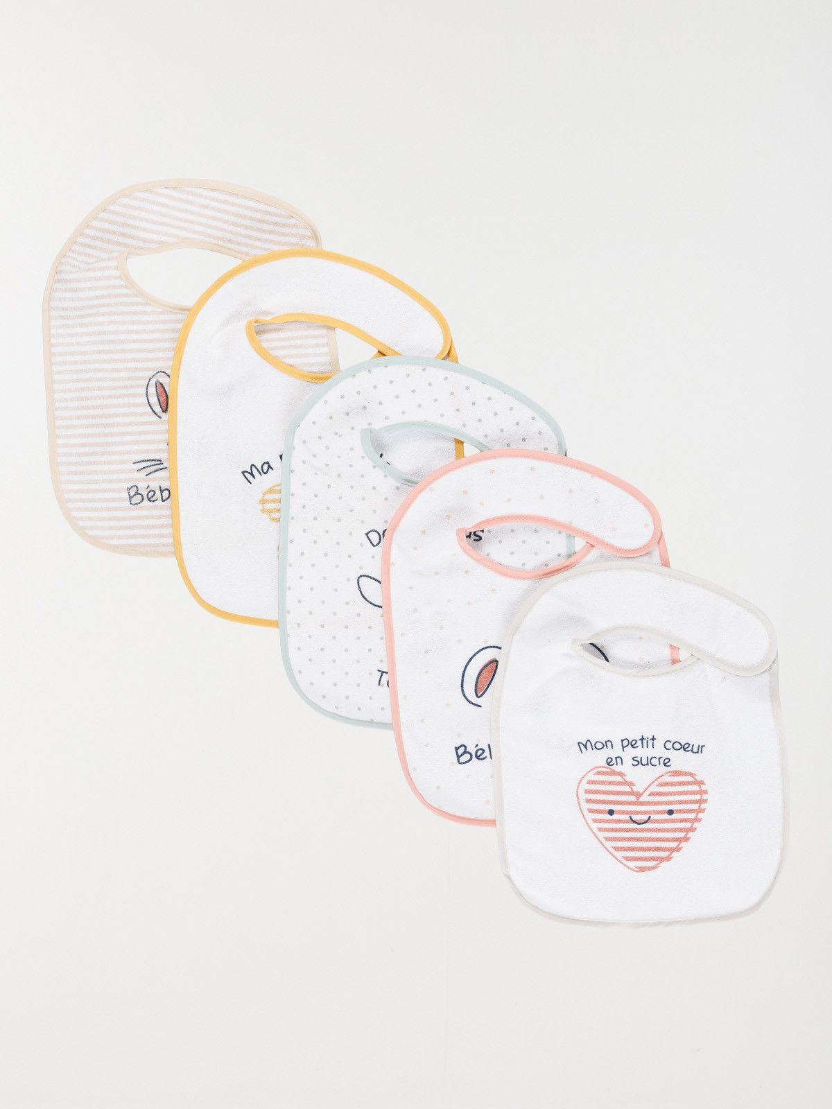 Lot de 5 bavoirs bébé