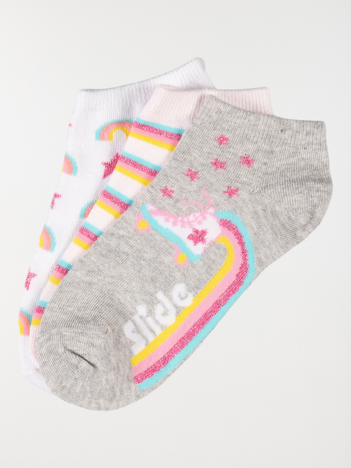 Lot 3 paires chaussettes fille 