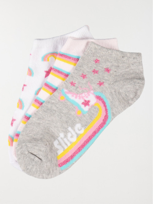 Lot 3 paires chaussettes fille 