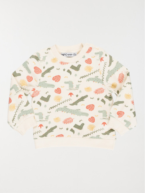 Sweat motif crocodile garçon (3-36M)