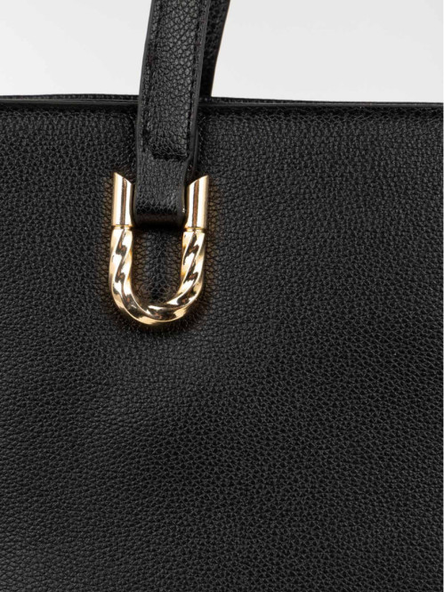 Sac à main détails dorés femme