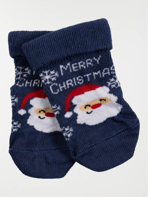 Chaussettes Merry Christmas bébé