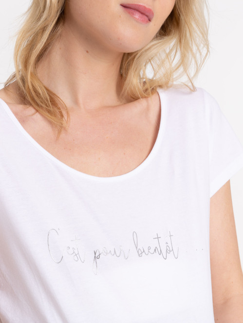 T-shirt maternité blanc femme