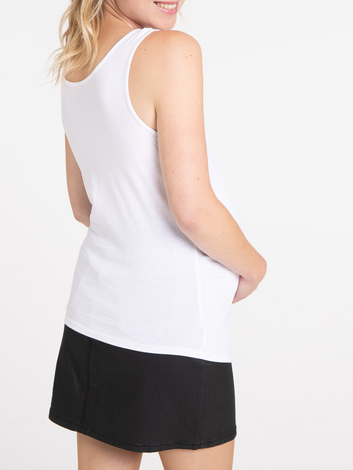 Débardeur maternité blanc femme