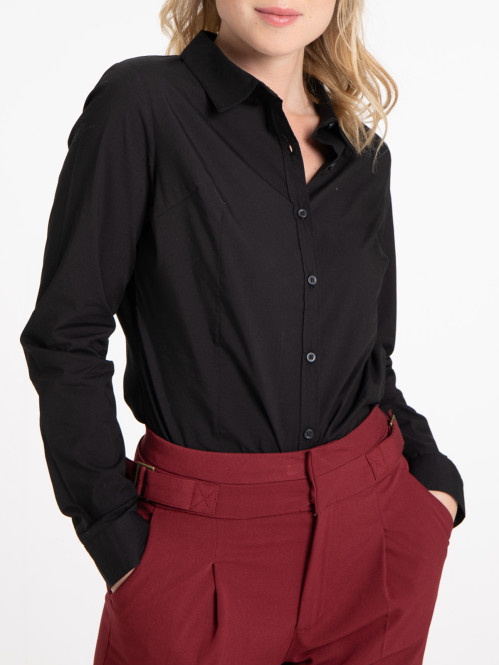 Chemise noire femme