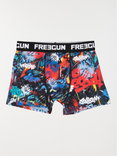 Boxer FREEGUN imprimé graffiti garçon