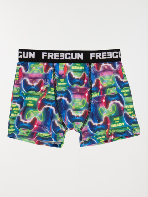 Boxer Freegun imprimé gamer garçon