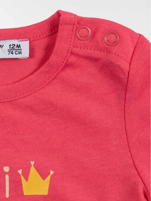 Tee-shirt rose magenta...