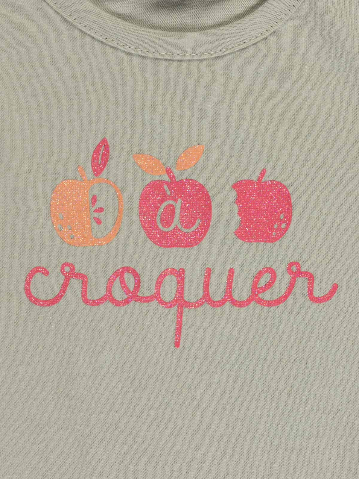 T-shirt message à croquer fille (3-36M) T-shirt message à croquer fille (3-36M)