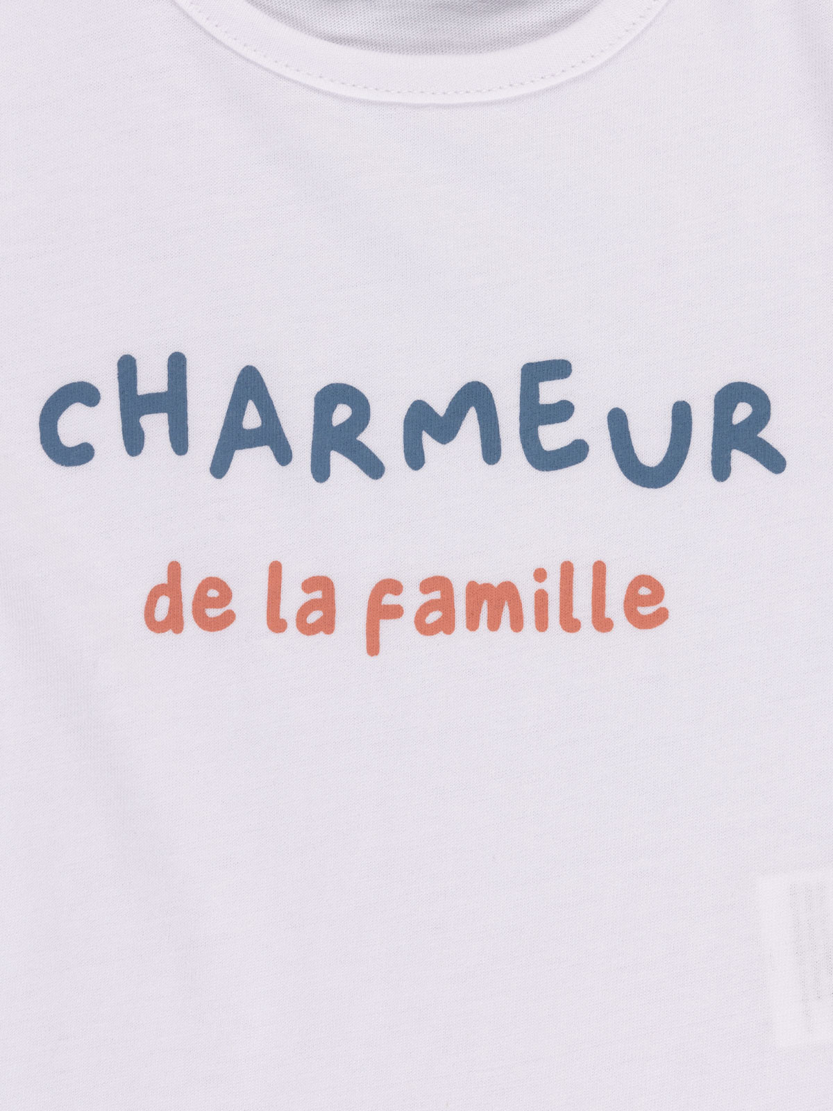 T-shirt blanc charmeur garçon (3-36M) T-shirt blanc charmeur garçon (3-36M)