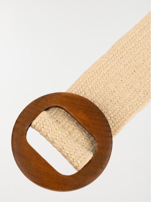 Ceinture femme coloris écru